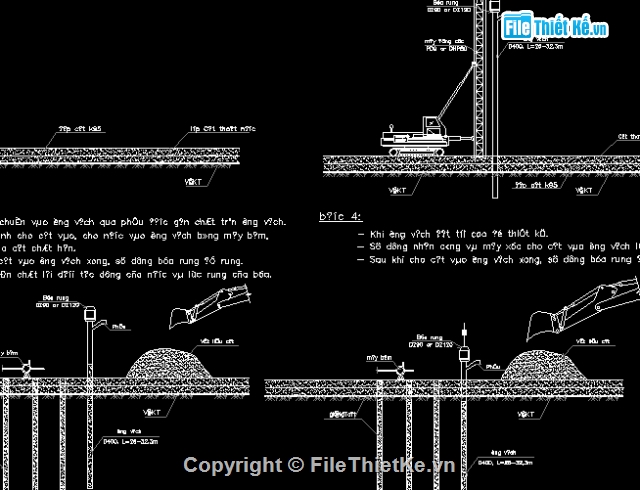 bấc thấm,thiết kế bản vẽ thi công,thi công